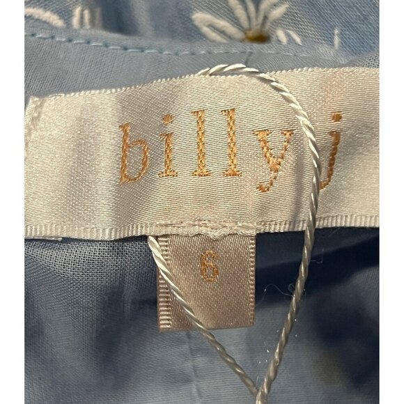 Billy J Halter 6 Daisy Blue V-Neck Floral Sleeveless Mini Delilah Women NWT New - Picture 5 of 10